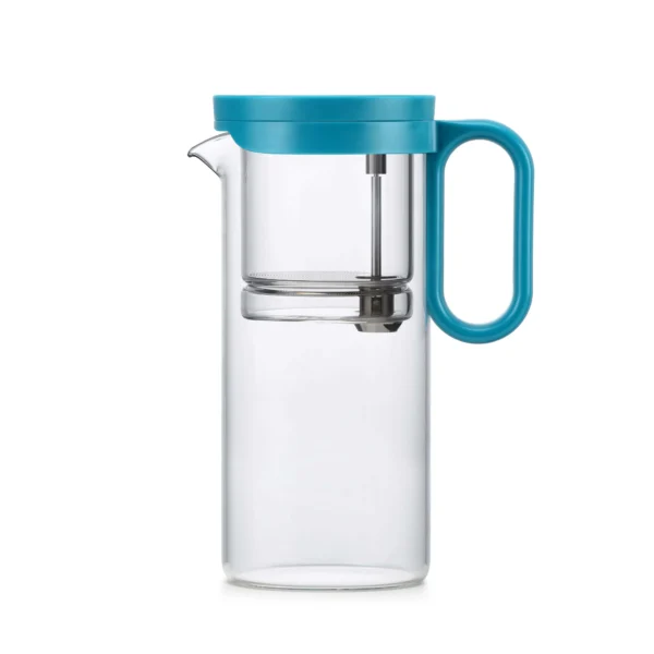 Théière magnétique en verre - 700ml - Turquoise